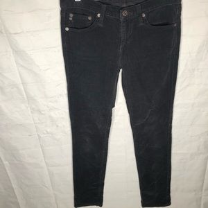 Adriano Goldschmied The Stevie Slim Straight Womens Corduroy Jeans Grey Size 26R